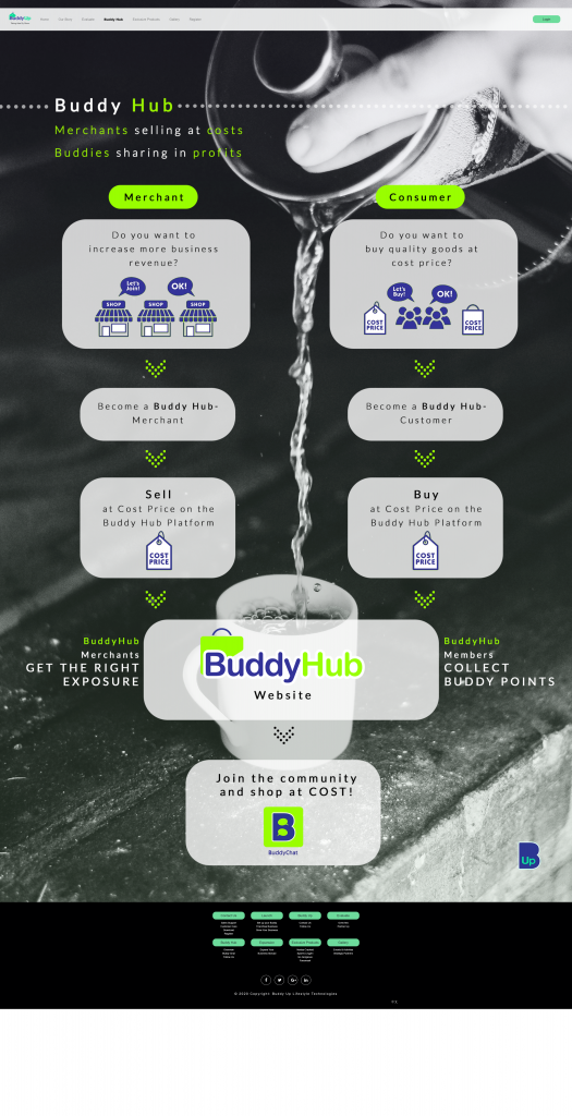 Buddy Up Website | Buddy Hub Page | InnoLab Global Portfolio